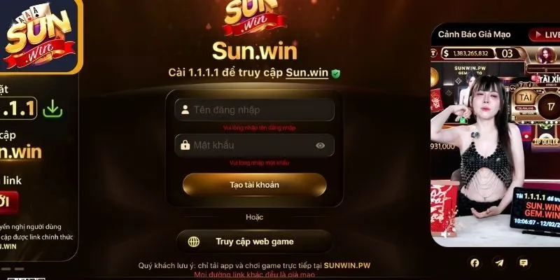 Hướng dẫn cách thức đăng nhập Sunwin nhanh chóng nhất