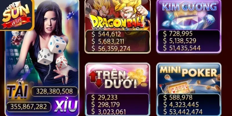 MiniGame Sunwin quy tụ nhiều trò nổi bật theo xu hướng mới